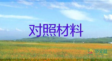 黨支部班子生活會(huì)對(duì)照材料推薦6篇