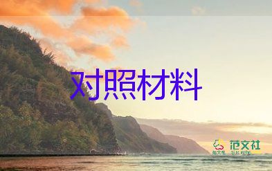 班子成員對照材料優(yōu)質5篇