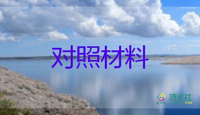 個(gè)人五個(gè)對照檢查材料5篇