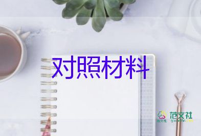 黨員的四個對照材料6篇