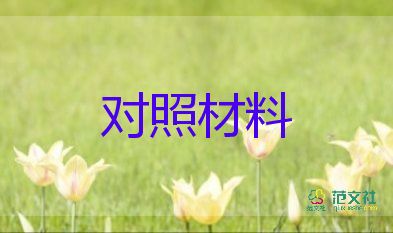 黨支檢查對(duì)照材料最新8篇