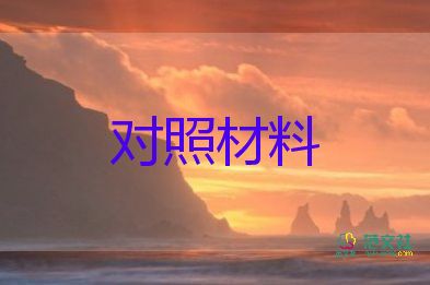 四個(gè)意識(shí)的對(duì)照材料8篇